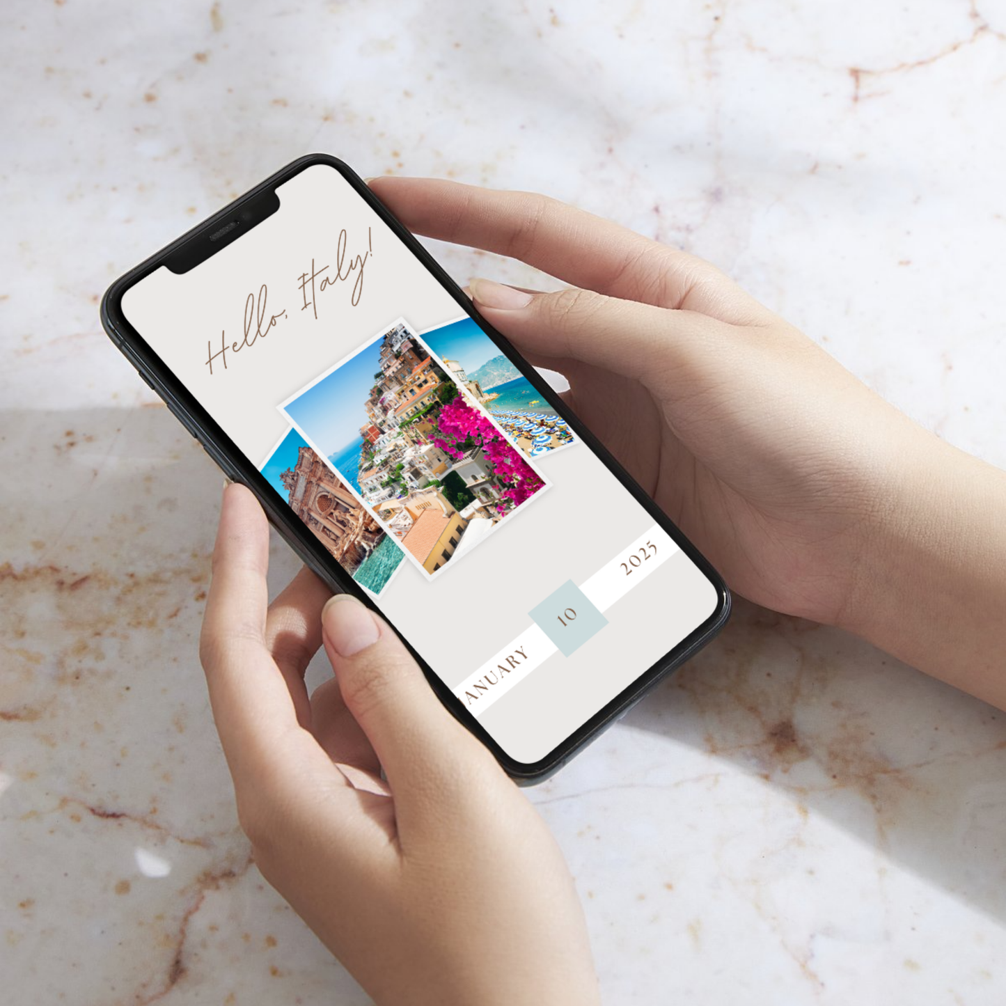 Minimalist Style - Mobile Itinerary Template