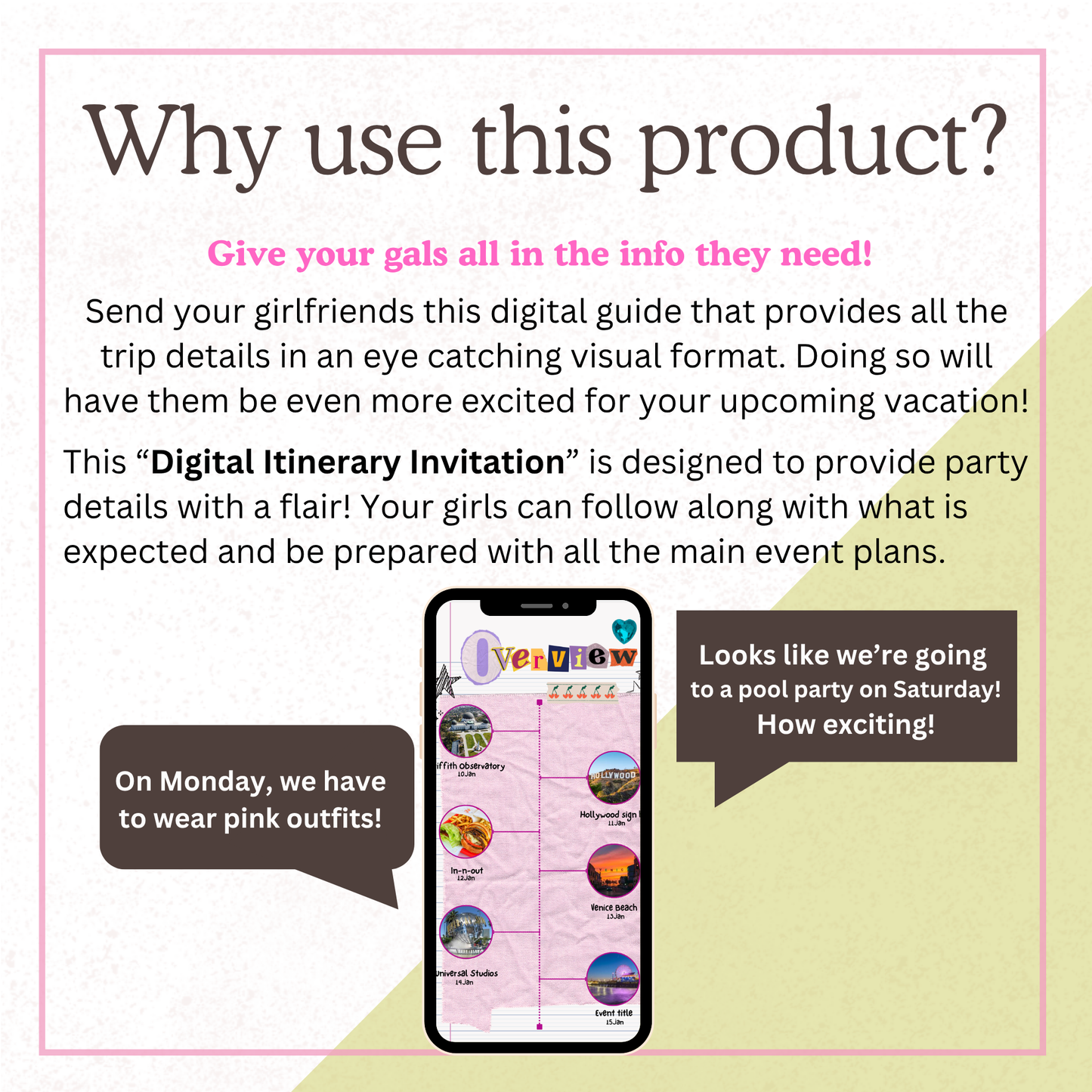 Scrapbook & Doodle - Mobile Itinerary Template