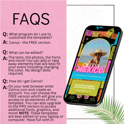 Mexico Inspired - Mobile Itinerary Template