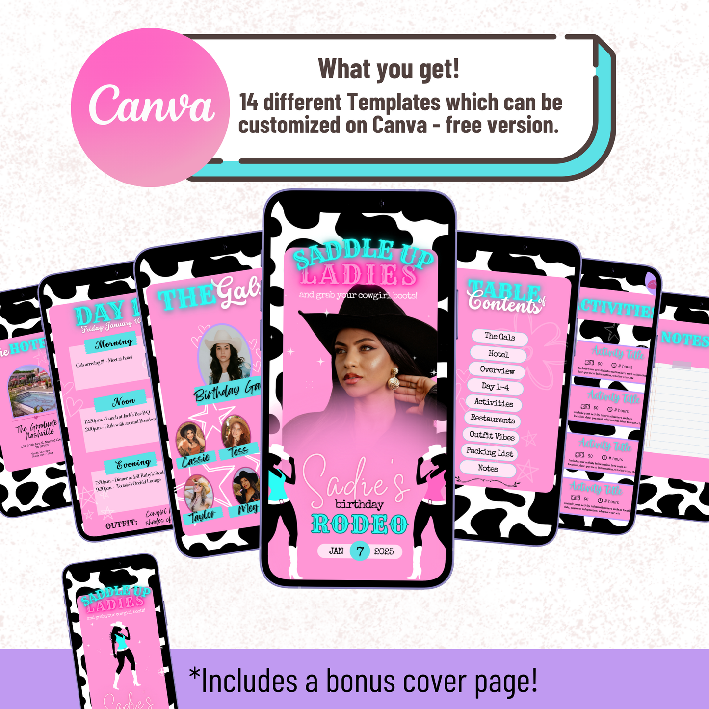 Cowgirl - Mobile Itinerary Template