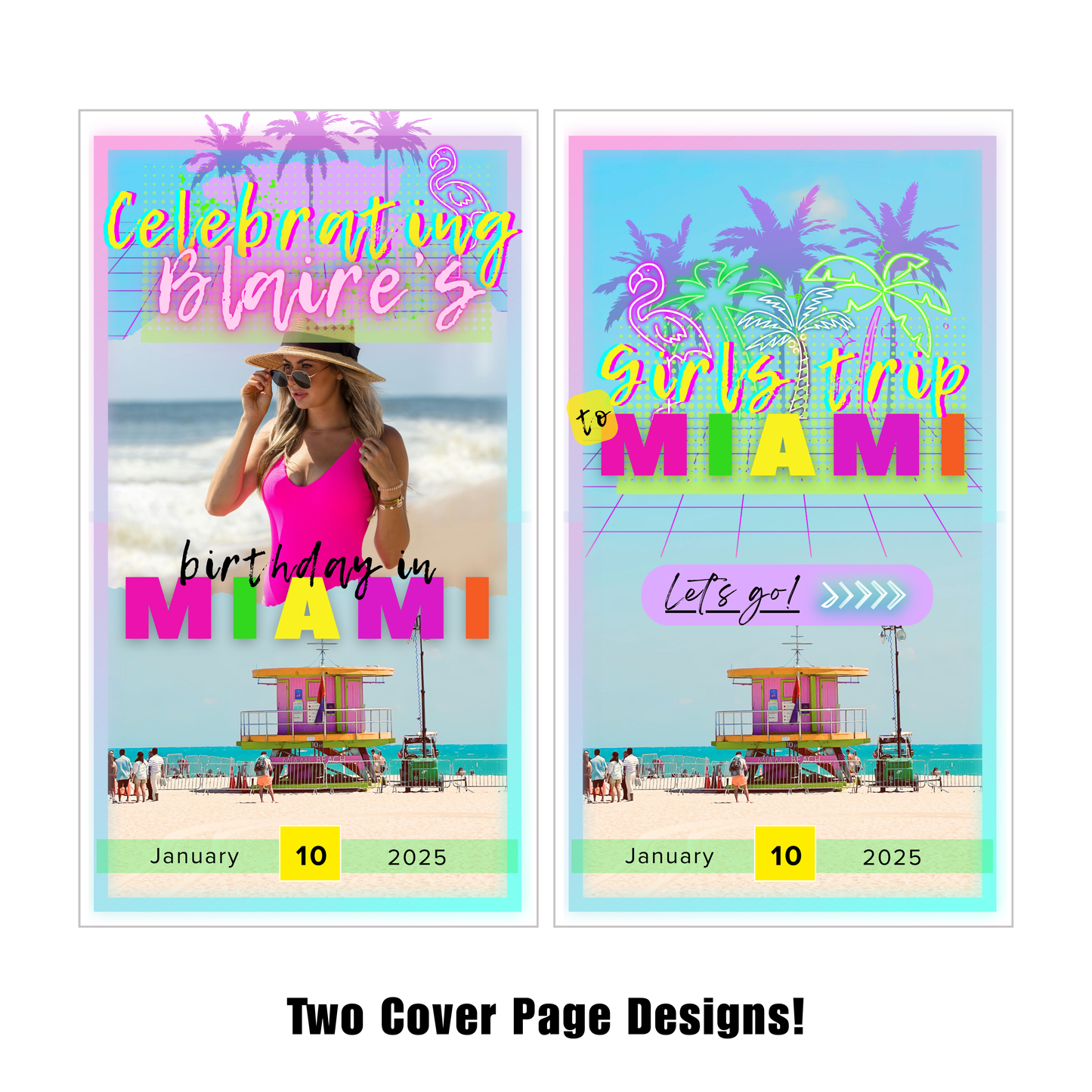 Miami - Mobile Itinerary Template