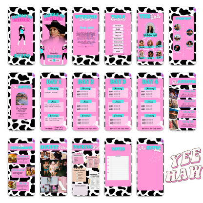 Cowgirl - Mobile Itinerary Template