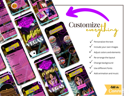 Las Vegas - Mobile Itinerary Template