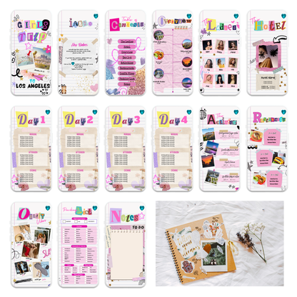 Scrapbook & Doodle - Mobile Itinerary Template