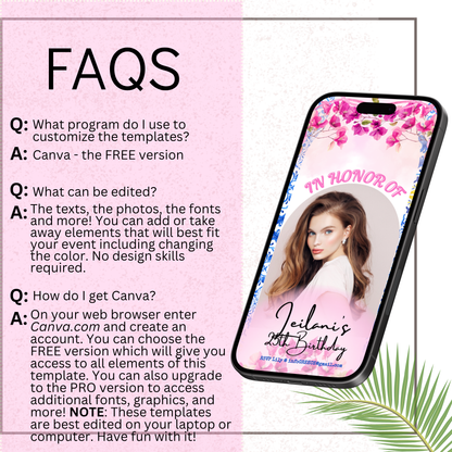 Mamma Mia Inspired - Mobile Itinerary Template