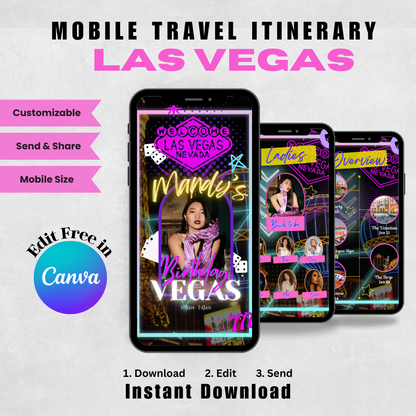 Las Vegas - Mobile Itinerary Template