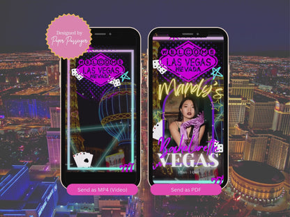Las Vegas - Mobile Itinerary Template