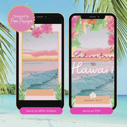 Hawaii - Mobile Itinerary Template