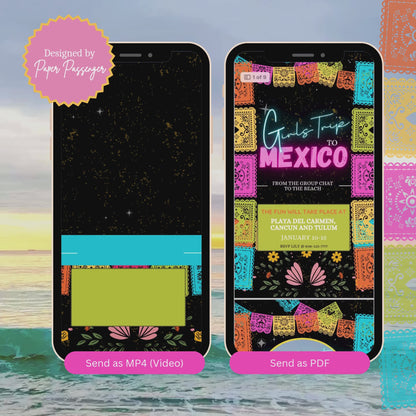 Mexico Inspired - Mobile Itinerary Template