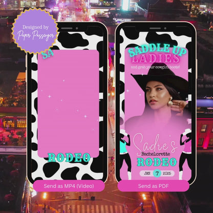 Cowgirl - Mobile Itinerary Template